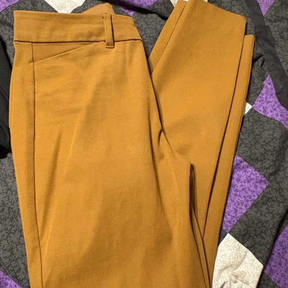 Old Navy Pants - Old Navy Pixie High-Rise Trousers in Mustard/tan